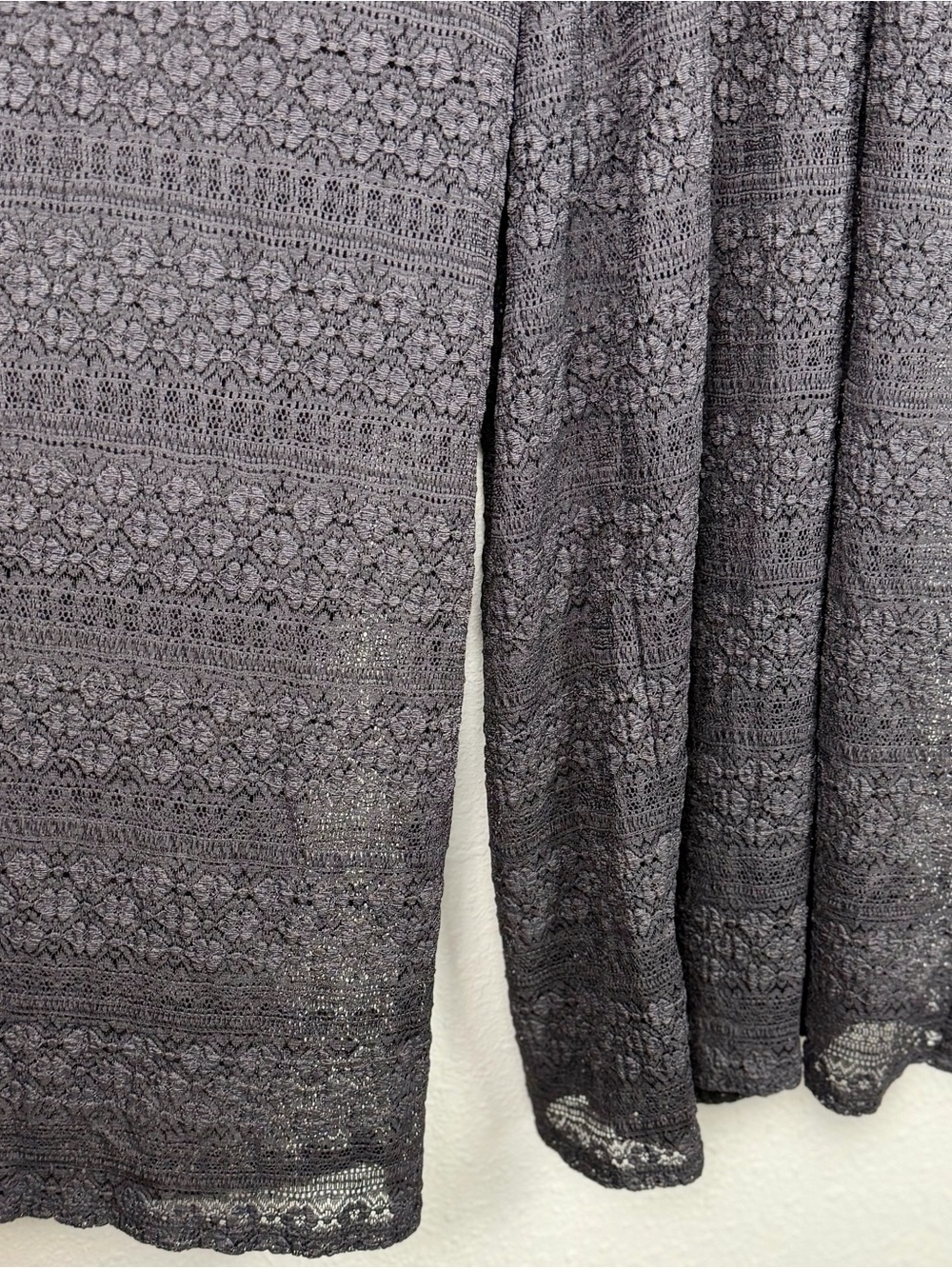 Torrid Festi Pucker Lace Wide Leg Pants 2X Black Lined Festival Boho Beach NWT - Picture 3 of 7